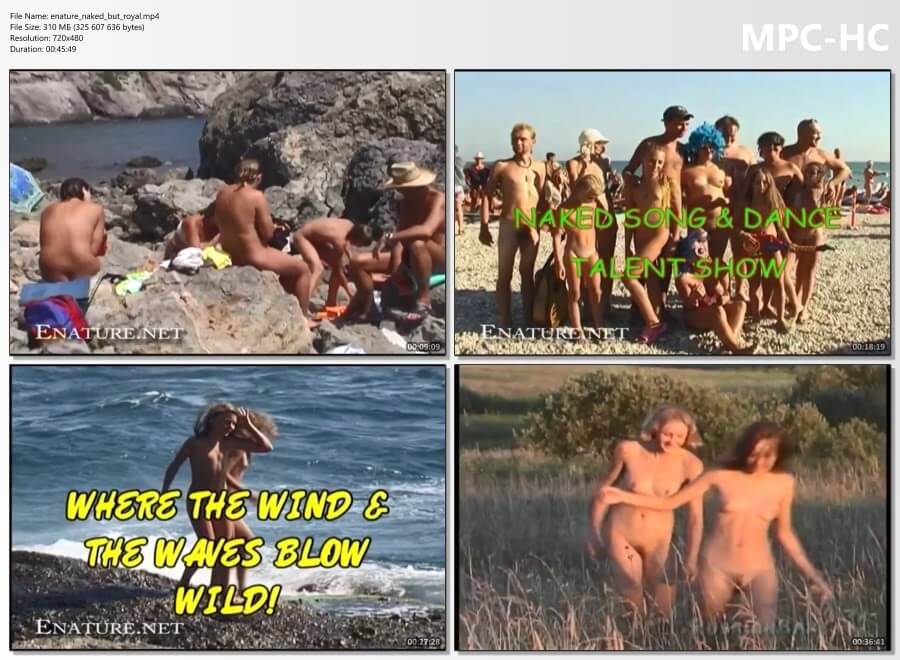 Enature - Naked royal vacation at sea - A spontaneous movement toward nudity