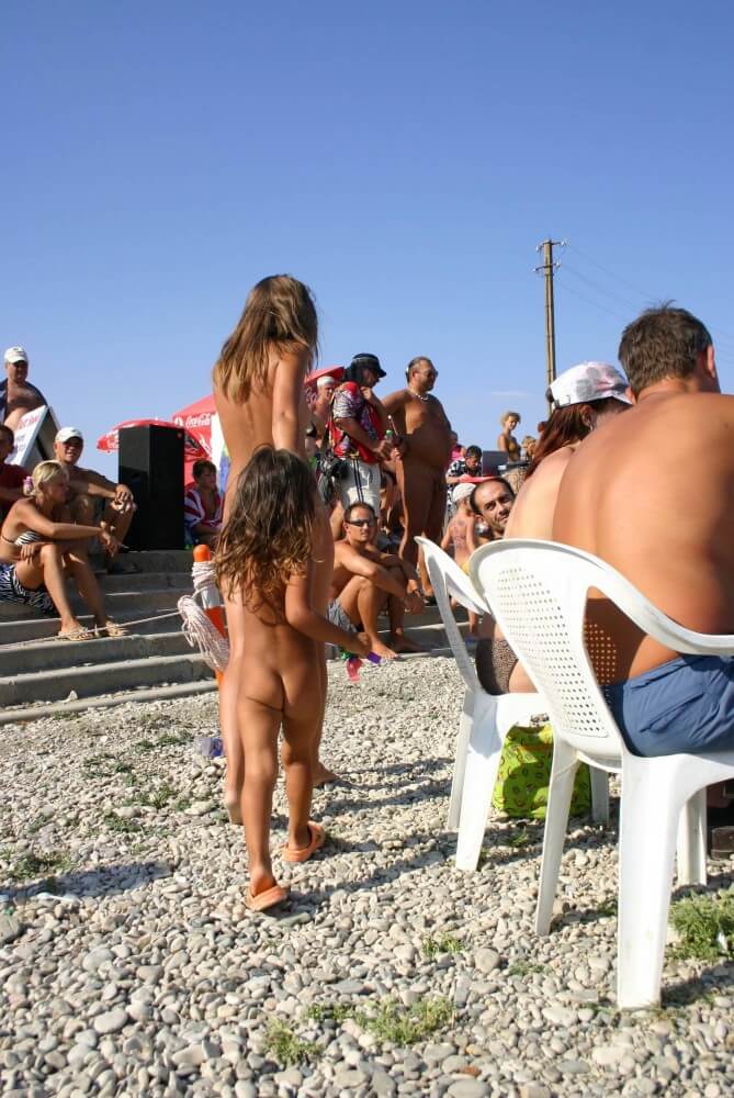 Naturist Standing Sideline - Freedom and naturalness are important to naturists