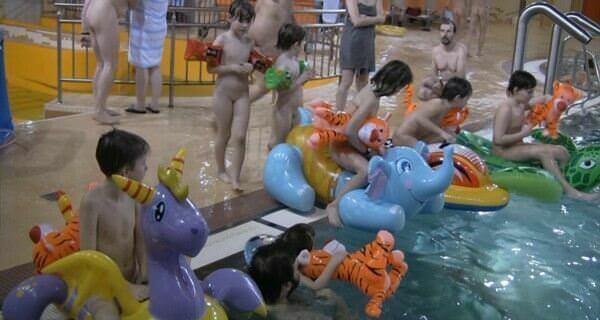 Indoor water runners 1 Full HD video - Support and mutual understanding are important in the nudism movement