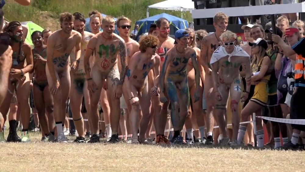 Roskilde Festival Full HD video - People in a State of Complete Nudity