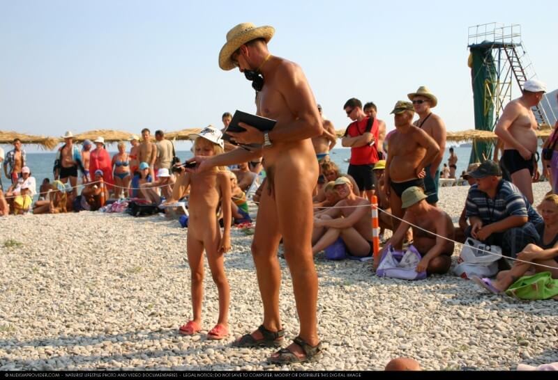 Naturist Pageant Line Up photos - Nudist practices help foster respect for differences and individuality