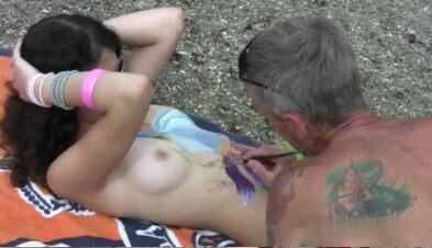 Body Art Nudist Beach 1 Full HD video - Nudism and naturism are a path to self-acceptance