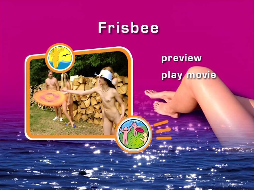 Naturist Freedom - Frisbee DVD - Living in harmony with nature is the primary goal of the naturist and nudist lifestyle