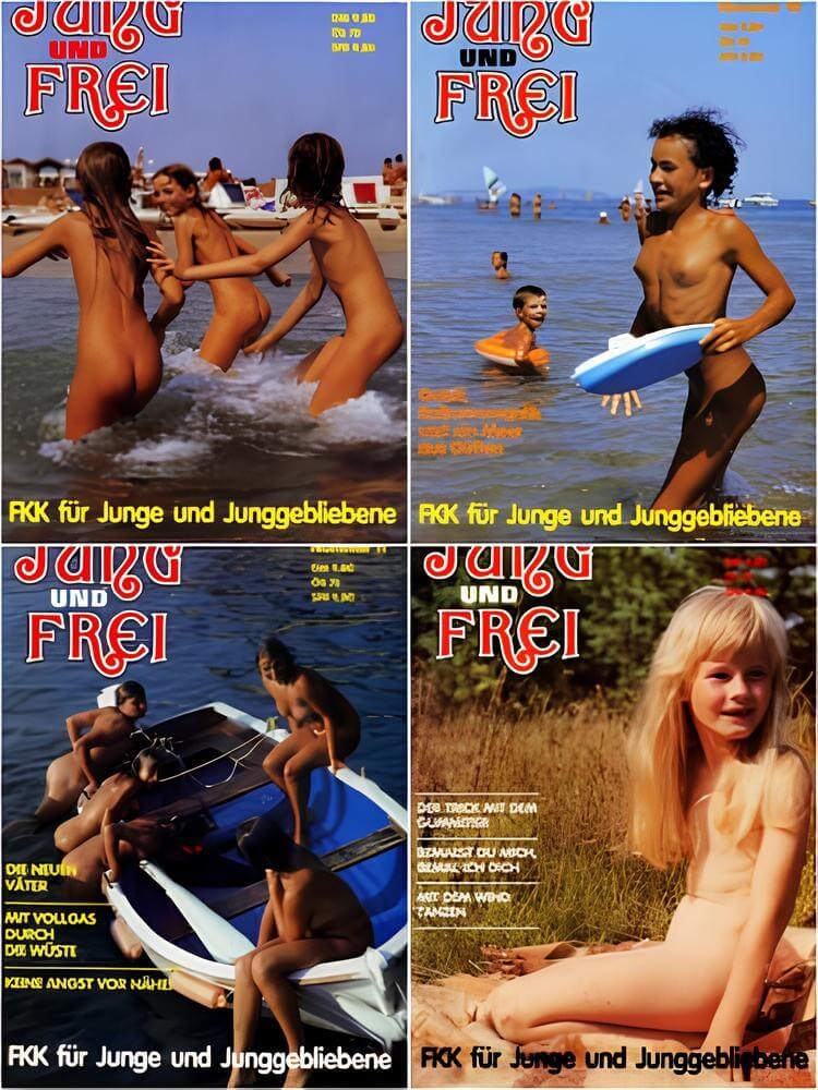 Jung und Frei Nr 9-12 - Naturists live freely and naturally