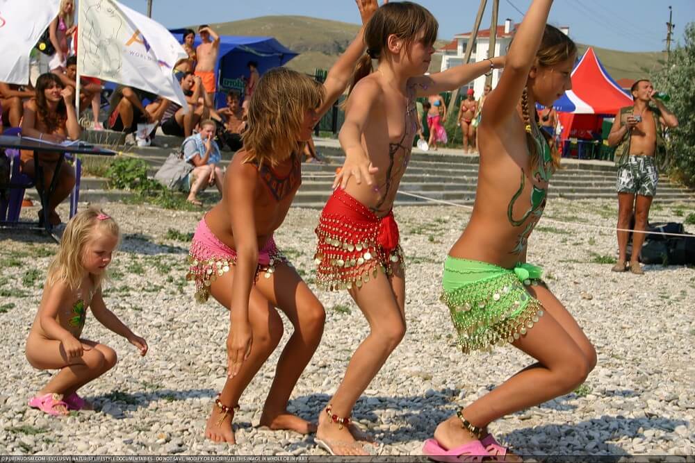 Festival and dancing photos - Nudism fosters trust and mutual understanding